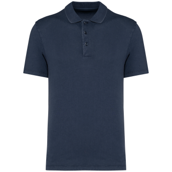 Polo ecorresponsable efecto lavado de punto jersey hombre - Ref. XNS201