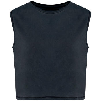 Camiseta crop ecorresponsable sin mangas mujer - Ref. XNS342 Camiseta crop ecorresponsable sin mangas mujer - Ref. XNS342