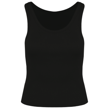 Camiseta de tirantes ecorresponsable de canalé mujer - Ref. XNS344 Camiseta de tirantes ecorresponsable de canalé mujer - Ref. XNS344