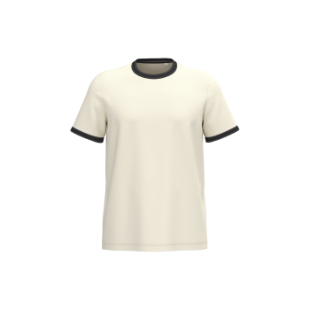 Camiseta ringer ecorresponsable con ribetes contrastados efecto lavado hombre - Ref. XNS360