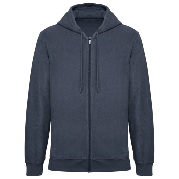 Sudadera ecorresponsable de rizo con capucha y cremallera hombre - Ref. XNS419 Sudadera ecorresponsable de rizo con capucha y cremallera hombre - Ref. XNS419