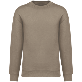 Sudadera ecorresponsable cuello redondo y hombros caídos felpa perchada unisex - Ref. XNS435 Sudadera ecorresponsable cuello redondo y hombros caídos felpa perchada unisex - Ref. XNS435