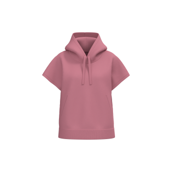 Sudadera ecorresponsable con capucha oversize sin mangas french terry mujer - Ref. XNS446 Sudadera ecorresponsable con capucha oversize sin mangas french terry mujer - Ref. XNS446