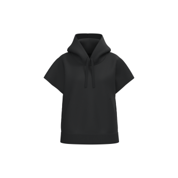 Sudadera ecorresponsable con capucha oversize sin mangas french terry mujer - Ref. XNS446