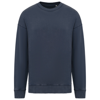 Sudadera ecorresponsable de cuello redondo efecto lavado oversize unisex - Ref. XNS447 Sudadera ecorresponsable de cuello redondo efecto lavado oversize unisex - Ref. XNS447