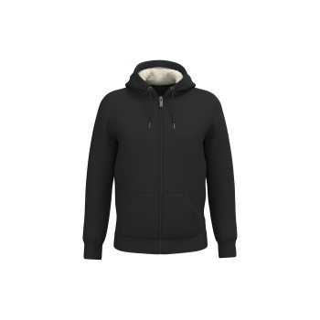 Sudadera ecorresponsable con cremallera y forro de sherpa unisex - Ref. XNS460