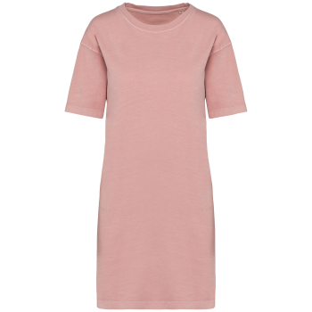 Vestido tipo camiseta ecorresponsable efecto lavado mujer - Ref. XNS5000
