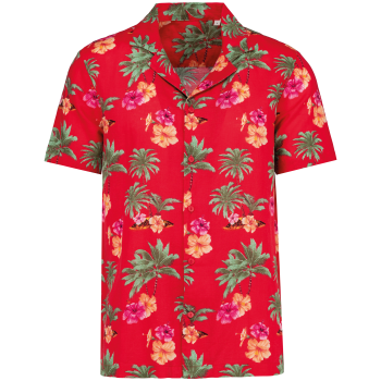 Camisa ecorresponsable con estampado hawaiano hombre - Ref. XNS529 Camisa ecorresponsable con estampado hawaiano hombre - Ref. XNS529