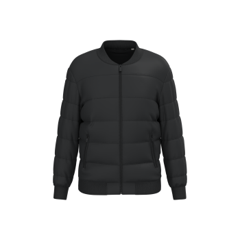 Chaqueta acolchada ecorresponsable con cuello tipo beisbolera unisex - Ref. XNS613