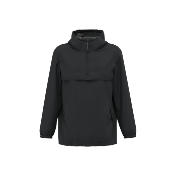 Chaqueta cortavientos impermeable ecorresponsable 1/4 cremallera unisex - Ref. XNS616