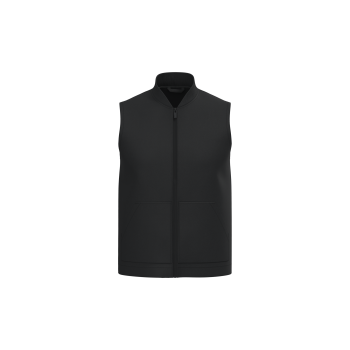 Chaleco acolchado de sarga ecorresponsable con cuello tipo beisbolera unisex - Ref. XNS623