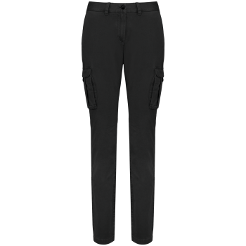 Pantalón cargo ecorresponsable efecto lavado mujer - Ref. XNS741 Pantalón cargo ecorresponsable efecto lavado mujer - Ref. XNS741