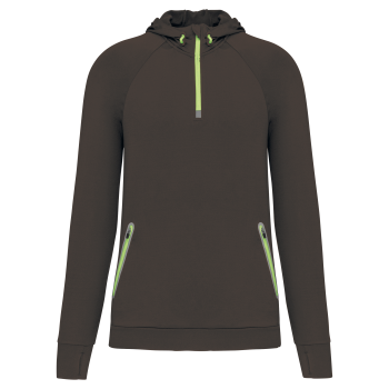 Sudadera deportiva capucha 1/4 cremallera unisex - Ref. XPA360 Sudadera deportiva capucha 1/4 cremallera unisex - Ref. XPA360