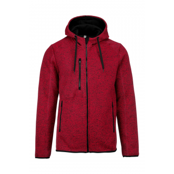Chaqueta jaspeada con capucha hombre - Ref. XPA365 Chaqueta jaspeada con capucha hombre - Ref. XPA365