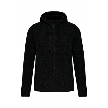 Chaqueta jaspeada con capucha mujer - Ref. XPA366 Chaqueta jaspeada con capucha mujer - Ref. XPA366