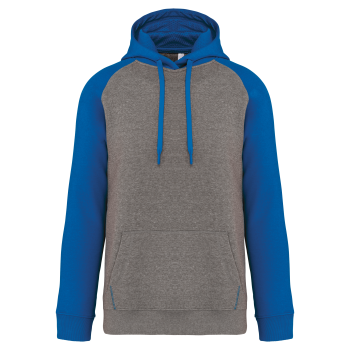 Sudadera bicolor con capucha adulto - Ref. XPA369 Sudadera bicolor con capucha adulto - Ref. XPA369