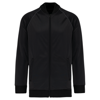 Chaqueta de deporte con cremallera y ribete - unisex - Ref. XPA384 Chaqueta de deporte con cremallera y ribete - unisex - Ref. XPA384