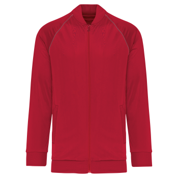 Chaqueta de deporte con cremallera y ribete - unisex - Ref. XPA384 Chaqueta de deporte con cremallera y ribete - unisex - Ref. XPA384