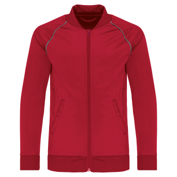 Chaqueta de chándal con cremallera y ribete niños - Ref. XPA385 Chaqueta de chándal con cremallera y ribete niños - Ref. XPA385