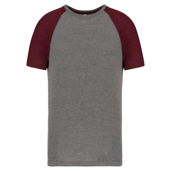 Camiseta bicolor triblend de deporte manga corta adulto - Ref. XPA4010 Camiseta bicolor triblend de deporte manga corta adulto - Ref. XPA4010
