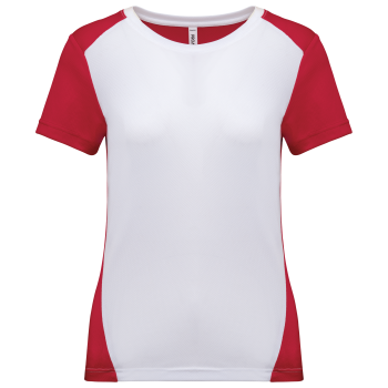 Camiseta de deporte ecorresponsable bicolor mujer - Ref. XPA4015 Camiseta de deporte ecorresponsable bicolor mujer - Ref. XPA4015