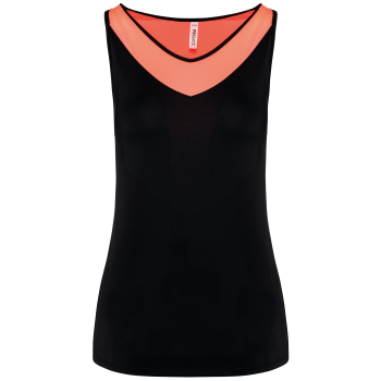 Camiseta pádel sin mangas bicolor mujer - Ref. XPA4031 Camiseta pádel sin mangas bicolor mujer - Ref. XPA4031