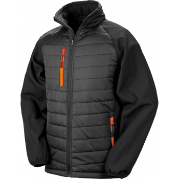 Chaqueta softshell black compass acolchada reciclada - Ref. XR237X Chaqueta softshell black compass acolchada reciclada - Ref. XR237X