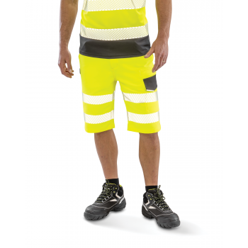 Pantal�n corto de seguridad el�stico reciclado safe-guard - Ref. XR519X