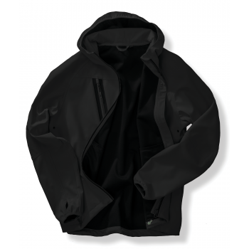 Chaqueta softshell 3 capas reciclada con capucha unisex - Ref. XR909X Chaqueta softshell 3 capas reciclada con capucha unisex - Ref. XR909X