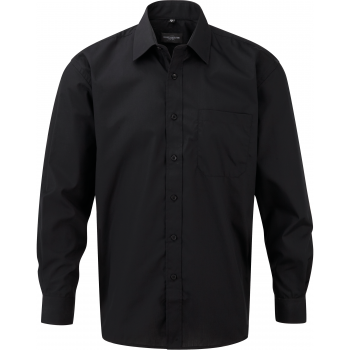 Camisa popelina de polialgodón manga larga hombre - Ref. XRU934M Camisa popelina de polialgodón manga larga hombre - Ref. XRU934M