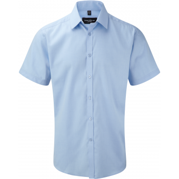 Camisa espiga manga corta hombre - Ref. XRU963M