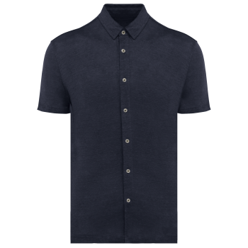 Camisa manga corta de lino hombre - Ref. XSP517 Camisa manga corta de lino hombre - Ref. XSP517