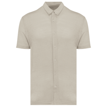 Camisa manga corta de lino hombre - Ref. XSP517 Camisa manga corta de lino hombre - Ref. XSP517