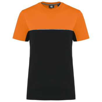 Camiseta bicolor ecorresponsable manga corta - unisex - Ref. XWK304