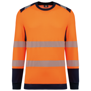 Camiseta de seguridad reciclada cuello redondo manga larga unisex - Ref. XWK361 Camiseta de seguridad reciclada cuello redondo manga larga unisex - Ref. XWK361