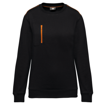 Sudadera day to day con bolsillo de cremallera contrastada - Ref. XWK403 Sudadera day to day con bolsillo de cremallera contrastada - Ref. XWK403