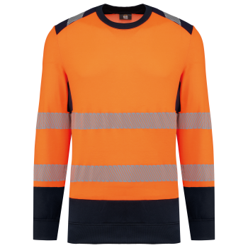 Sudadera de seguridad reciclada cuello redondo unisex - Ref. XWK420 Sudadera de seguridad reciclada cuello redondo unisex - Ref. XWK420