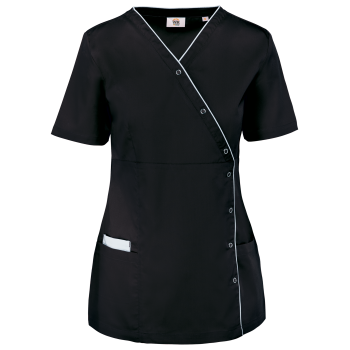 Blusa polialgodón con botones a presión mujer - Ref. XWK506 Blusa polialgodón con botones a presión mujer - Ref. XWK506