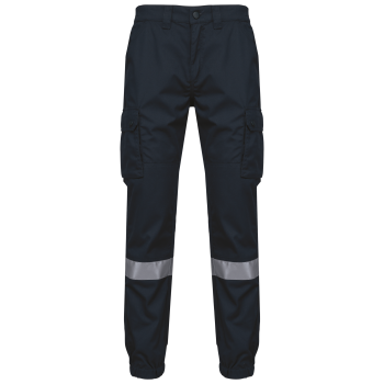 Pantalón cargo unisex con bajo elástico y tira reflectante - Ref. XWK712 Pantalón cargo unisex con bajo elástico y tira reflectante - Ref. XWK712