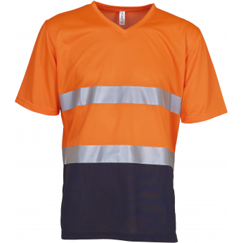 Camiseta cuello de pico top cool de alta visibilidad - Ref. XYHVJ910 Camiseta cuello de pico top cool de alta visibilidad - Ref. XYHVJ910
