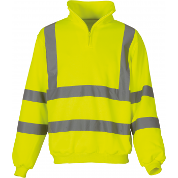 Sudadera alta visibilidad 1/4 cremallera - Ref. XYHVK06