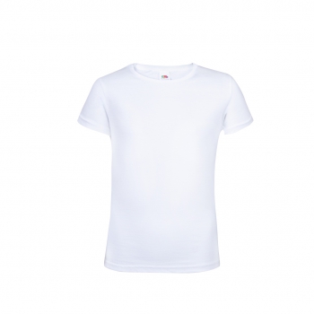 Camiseta niña blanca iconic fruit of the loom - Ref. M1321 Camiseta niña blanca iconic fruit of the loom - Ref. M1321