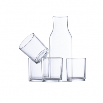 Set 4 vasos 320 ml. jarra 1,35 l malister - Ref. M1704