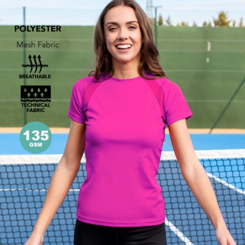 Camiseta mujer transpirable tecnic sappor - Ref. M21158