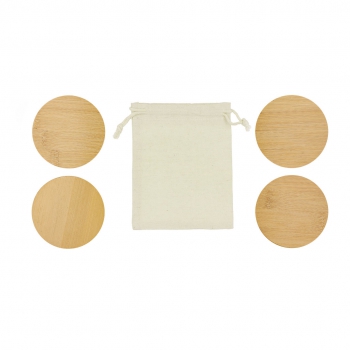 Set posavasos 4 piezas. funda algodn elmor - Ref. M21689