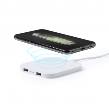 Cargador inalmbrico 10w. 2 salidas usb donson - Ref. M5764