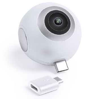 Cámara 360º conexión micro usb y tipo c ribben - Ref. M5771 Cámara 360º conexión micro usb y tipo c ribben - Ref. M5771