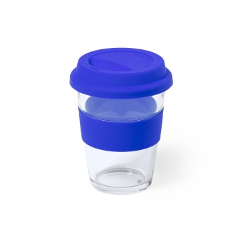 Vaso 350 ml cristal tapa silicona durnox - Ref. M6869