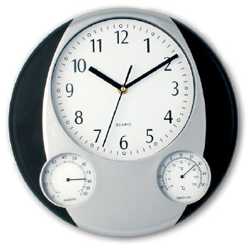 RELOJ DE PARED CON TERMMETRO PREGO - Ref. M9301