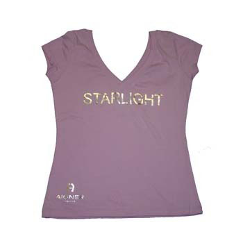 Camiseta chica estampación plata - Ref. 90-1126 Camiseta chica estampación plata - Ref. 90-1126